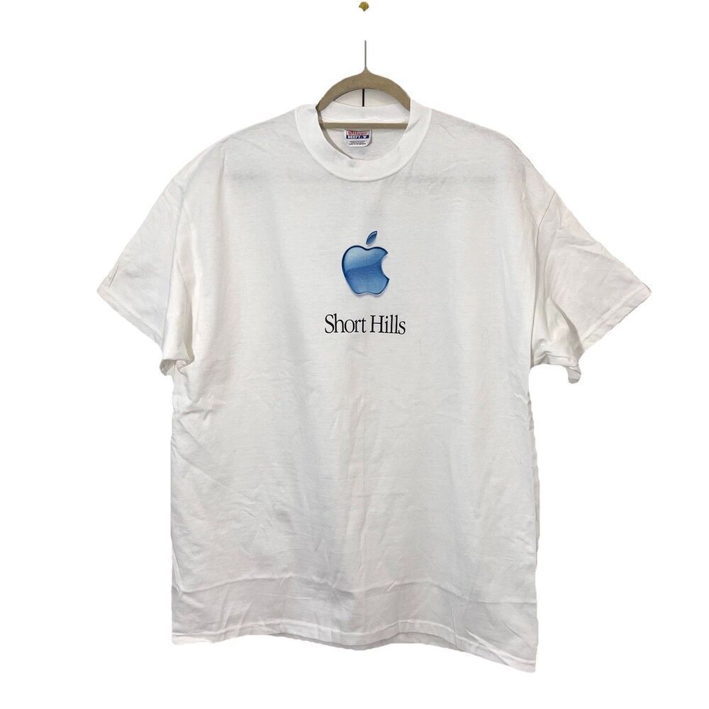 Vintage 00s Apple Promo T-shirt Mens XL Short Hills Shop Different Computer Tech